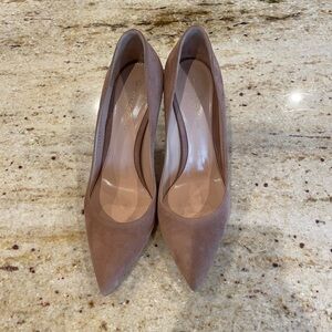 Gianvito Rossi Nude Suede Pumps